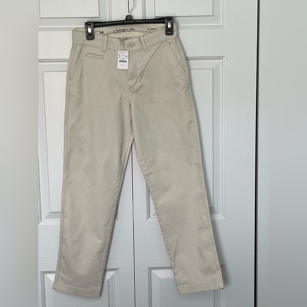 Crewcuts Boys Light Khaki Chinos 14 
(J. Crew Top Rated 4.7 *****)  NWT